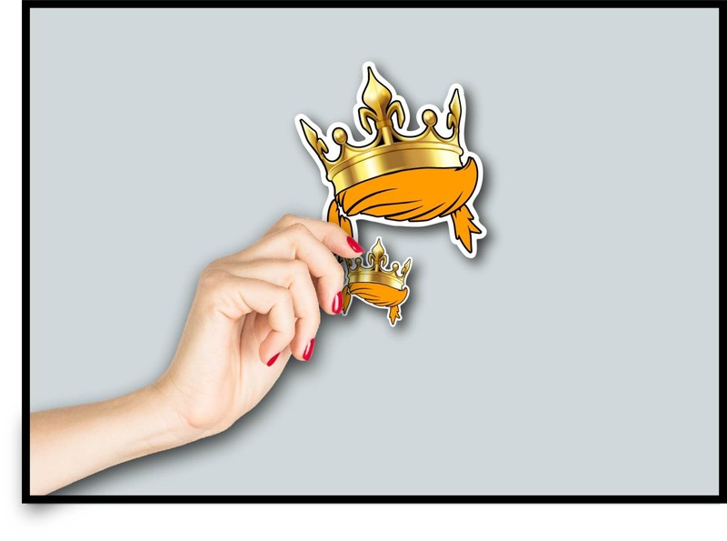 Trump Hair King Crown Decal Sticker MAGA America Great Political Anti Liberal US gallery