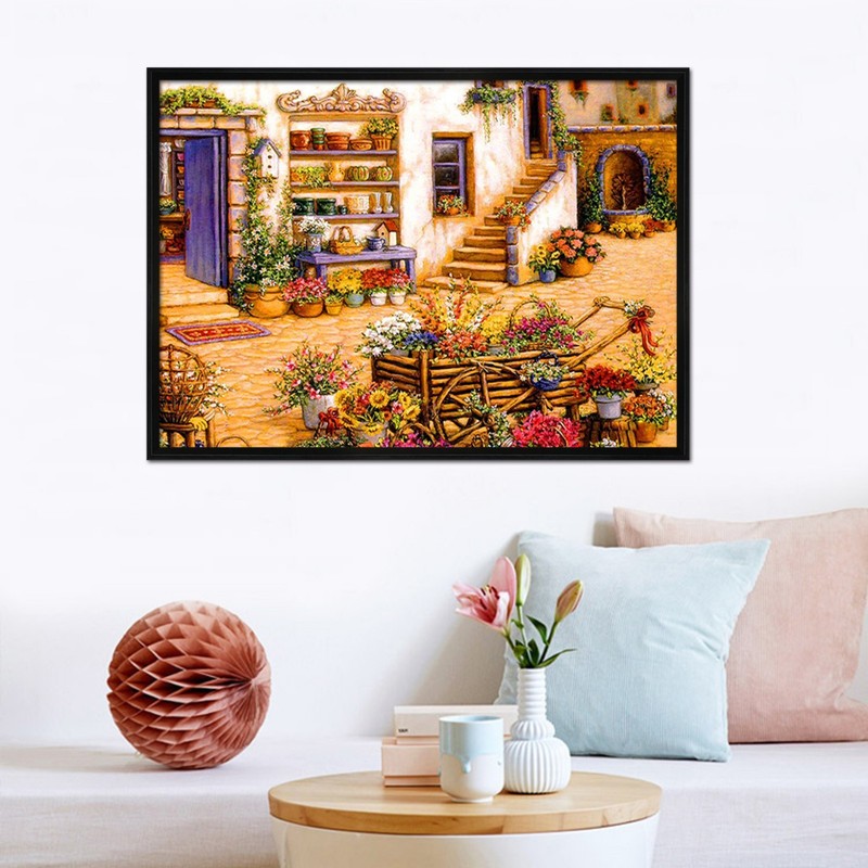 3D Flower Bed 66 Fake Framed Poster Home Decor Print Painting Unique Art Summer