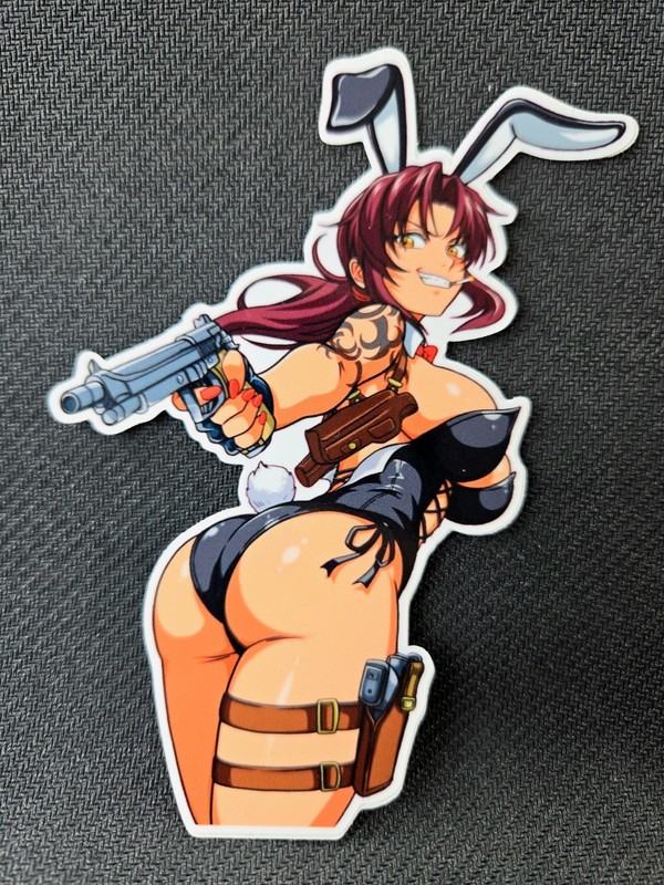 5″ Vinyl Weatherproof Waifu Vinyl Sticker Bunny Revy