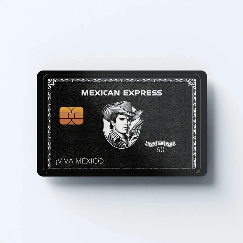 Mexican Express Chalino Credit Card Skin – Debit Card Sticker Decal Cover