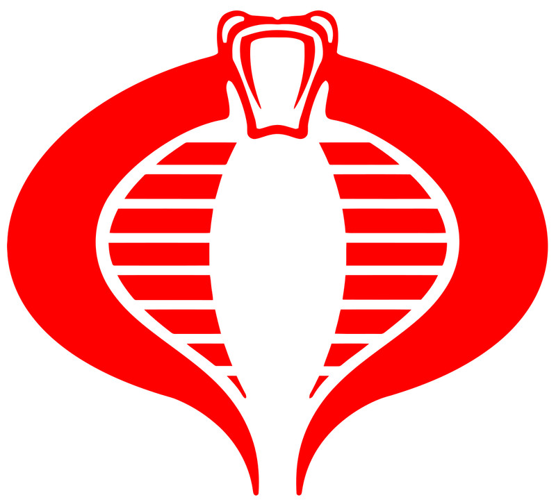 Gi joe sticker cobra logo weatherproof bumper vinyl decal