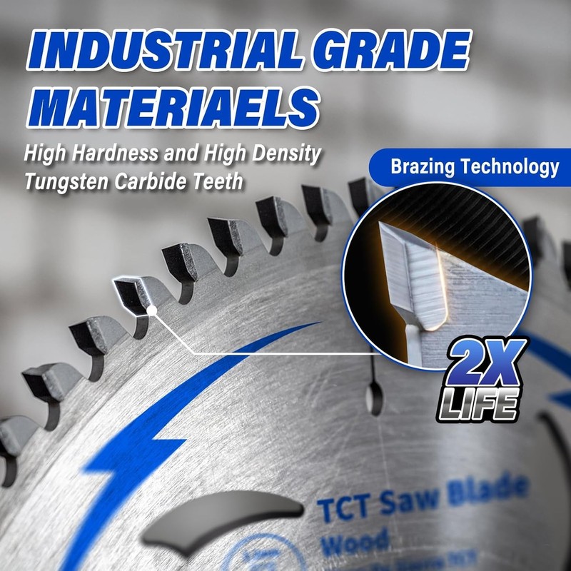 10 Pack 7-1/4 Inch 24T Circular Saw Blade, Saw Blade Arbor Size 5/8... Fast Ship gallery