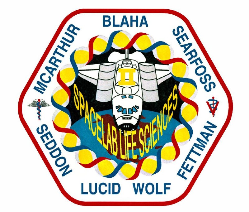 STS-58 Nasa Columbia Space Program decal Sticker M592