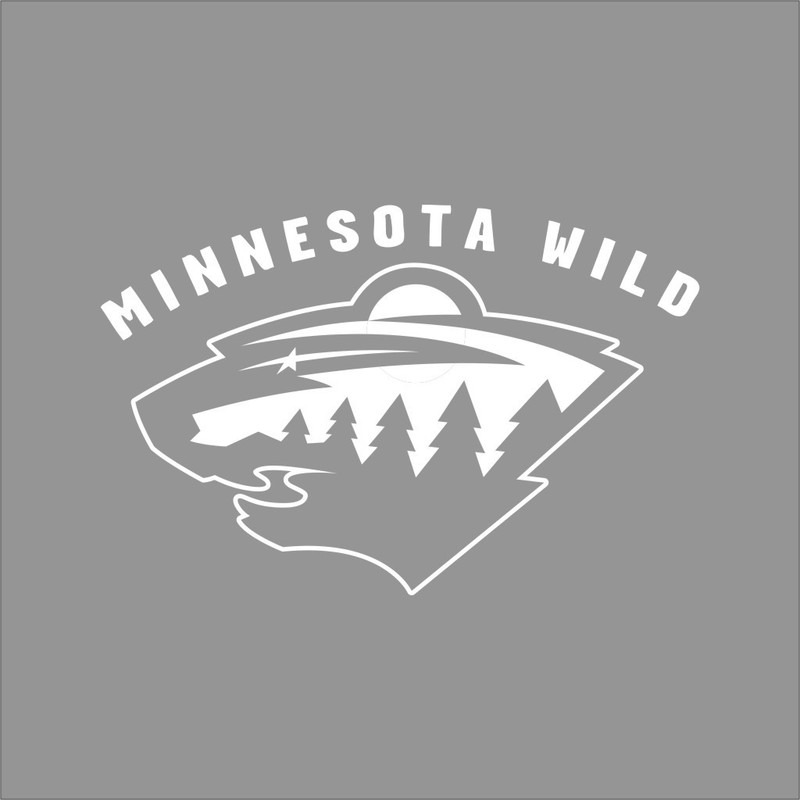 Minnesota Wild NHL Team Logo 1Color Vinyl Decal Sticker Car Window Wall