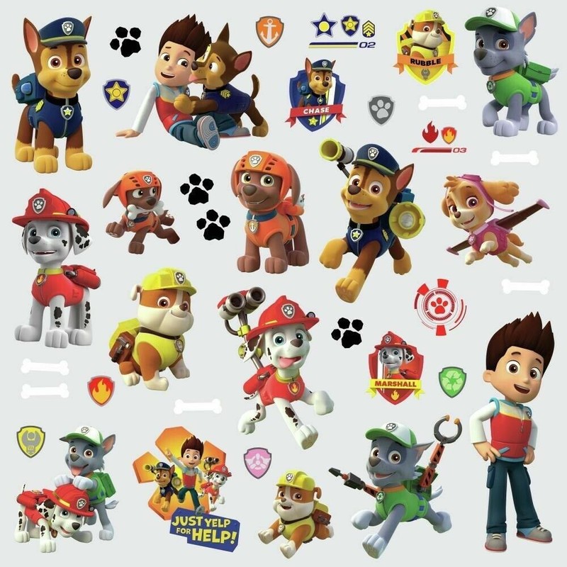 RoomMates RMK2640SCS Paw Patrol Peel and Stick Wall Decals 37 Count gallery
