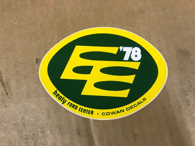 Vintage 1978 Healy Ford Center – Cowan Decals Sticker 3.75″ x 5″
