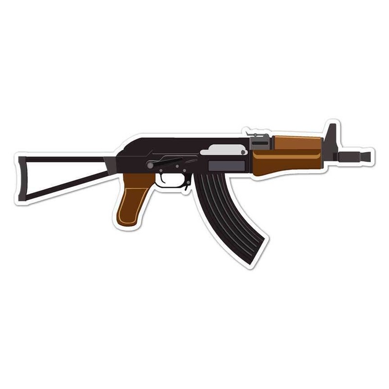 AK-47 Assult Rifle Sticker Decal