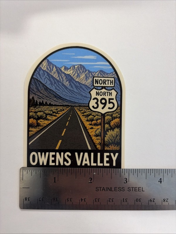 Owens Valley Eastern Sierra Nevada Mountains Highway 395 Sticker gallery