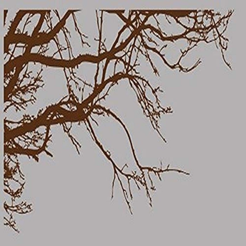 Innovative Stencils Brown Tree Top Branches Wall Decal Vinyl Sticker 100″ W 44″