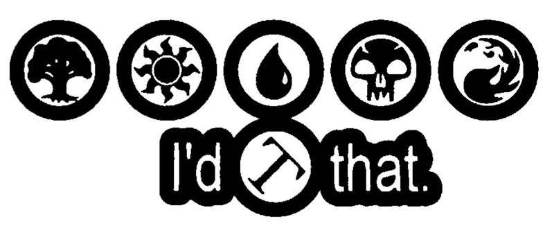 Vinyl Decal Sticker Car Truck Window – MTG Magic The Gathering I’d Tap That Mana
