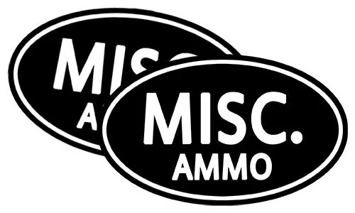 Misc Ammo Ammo Can Label Stickers Decal Ammunition (2 pack)