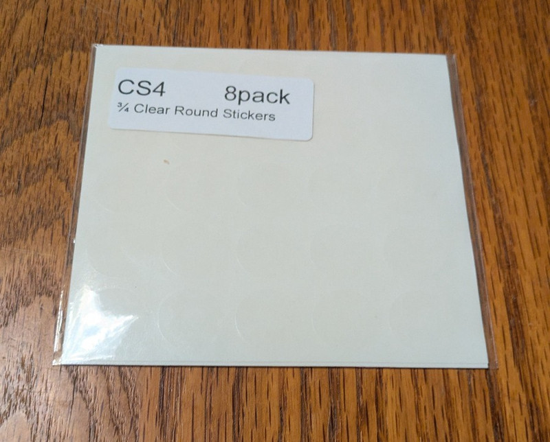 3/4" Clear Round Seal Label Stickers (200 Stickers Total) gallery
