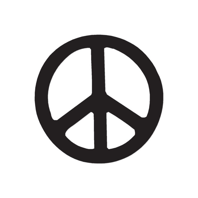 Peace Sign – Vinyl Decal Sticker – Multiple Color & Sizes – ebn941