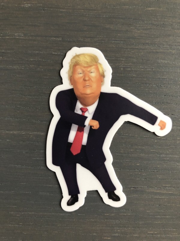 Donald Trump Vinyl Sticker Flossing President High Quality
