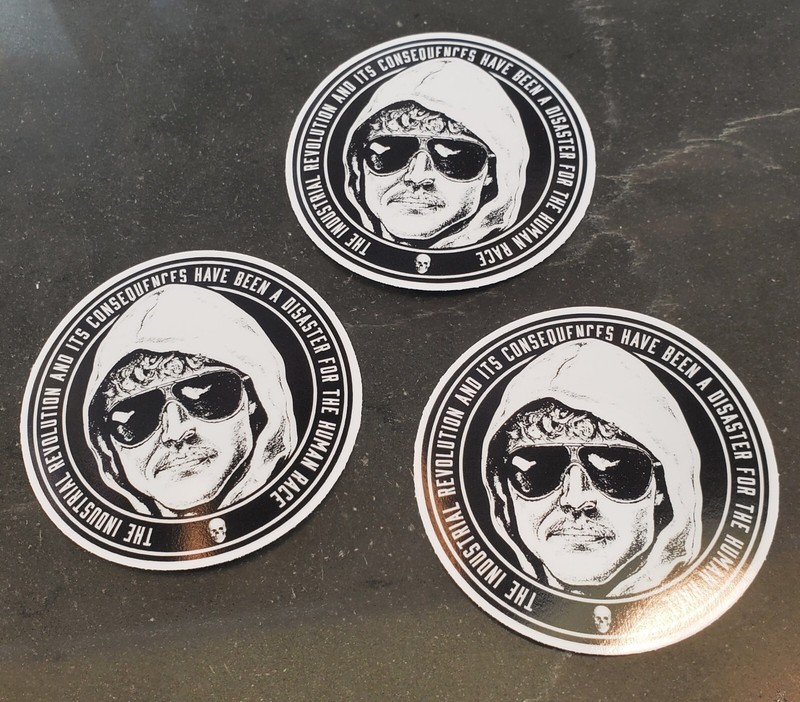 Unabomber Ted Kaczynski Sticker 3x3 Inches *5* YEAR WARRANTY gallery