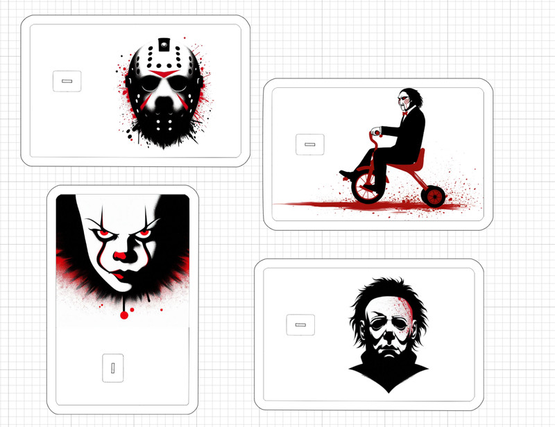 Jason Michael ATM DEBIT CREDIT Card Skin Sticker Horror Halloween Pennywise Saw