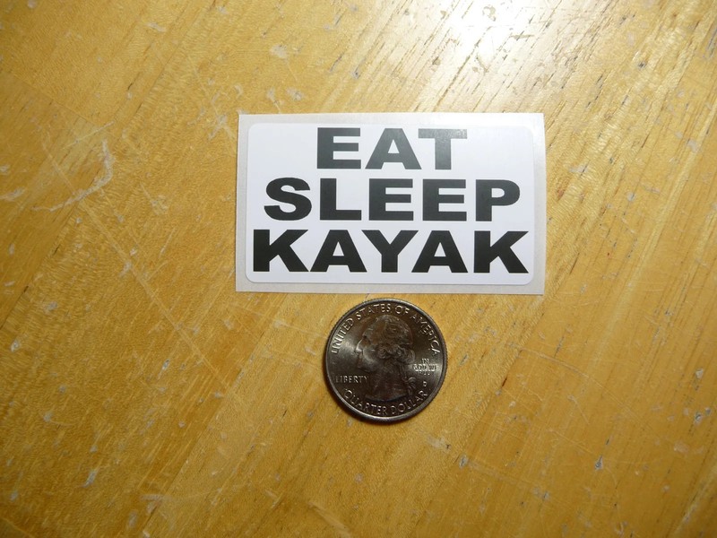 EAT SLEEP KAYAK STICKER DECAL 1 – 50 BULK PACK FUNNY KAYAKING OCEAN LAKE