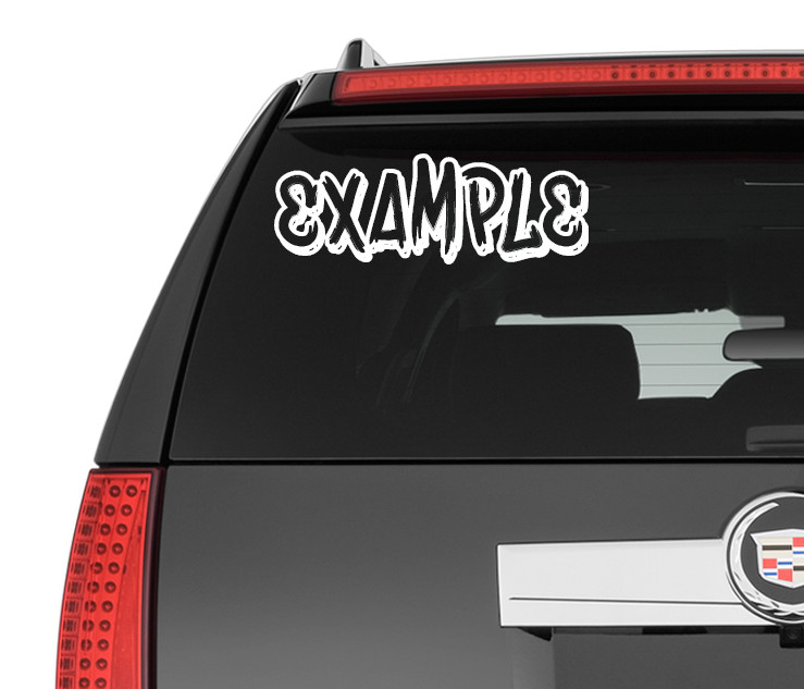 Custom Personalized Decal Vinyl Lettering Text Business Sign Calligraphy Script8 gallery