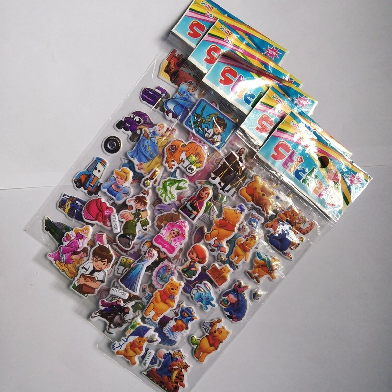 Cartoon Stickers cards Kids Sticker Decal Wall Children Colouring Set Art New