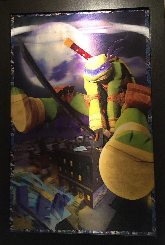 Ninja Turtles 3D Wall Decor Plaque 13″ x 18.75″ Framed for Wall Hanging