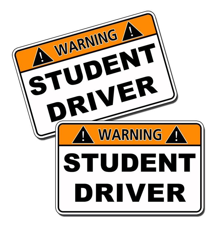 Student Driver Sticker Decal