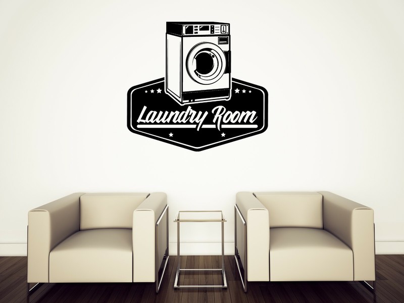 Wall Sticker Vinyl Decal Laundry Room Logo Cleaning Wash Dry Service (n1479)