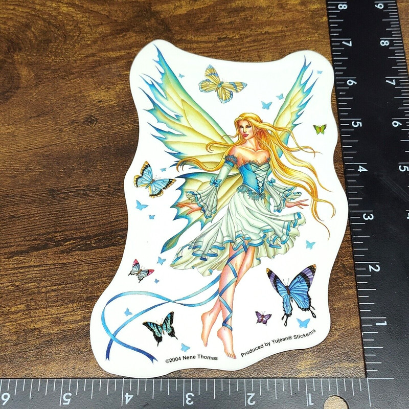 Yujean Stickems PRELUDE IN BLUE Fairy Sticker Decal, Nene Thomas 2004 gallery