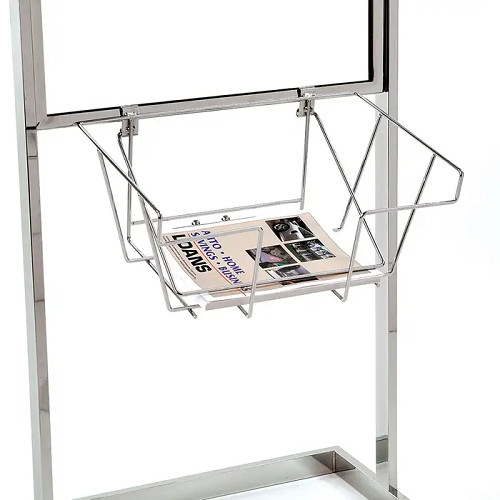 Econoco WSB2 Wire Literature Basket For Bulletin Sign Holder (Pack of 6)