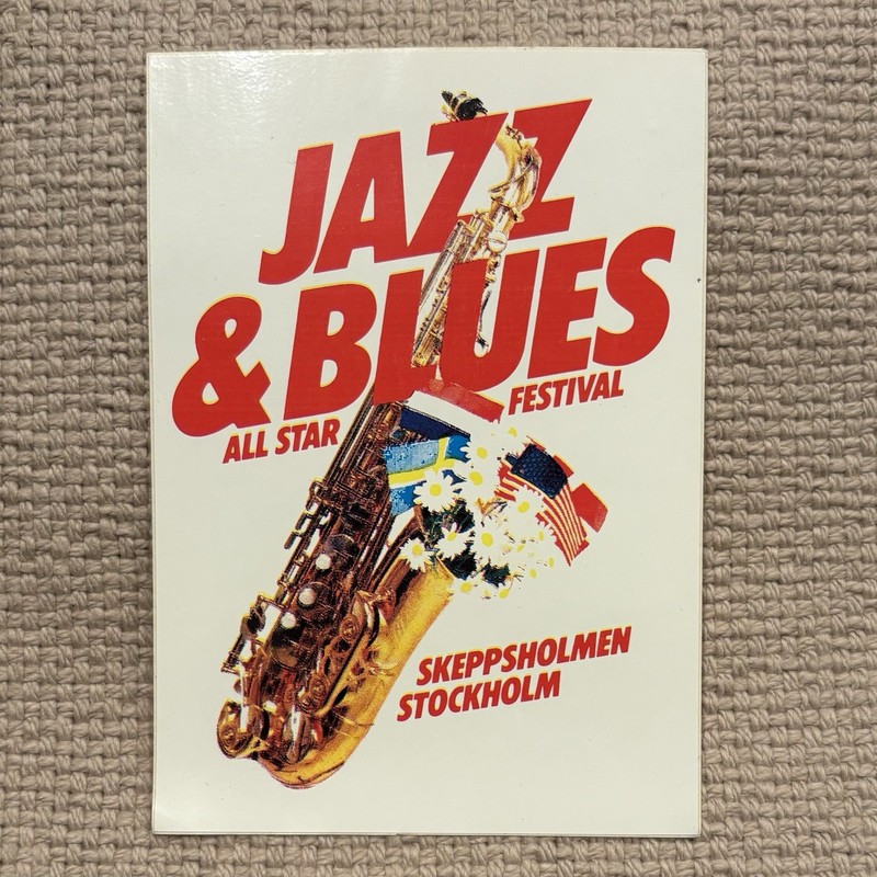 Skeppsholmen Stockholm Sweden Jazz & Blues All Star Music Festival Sticker