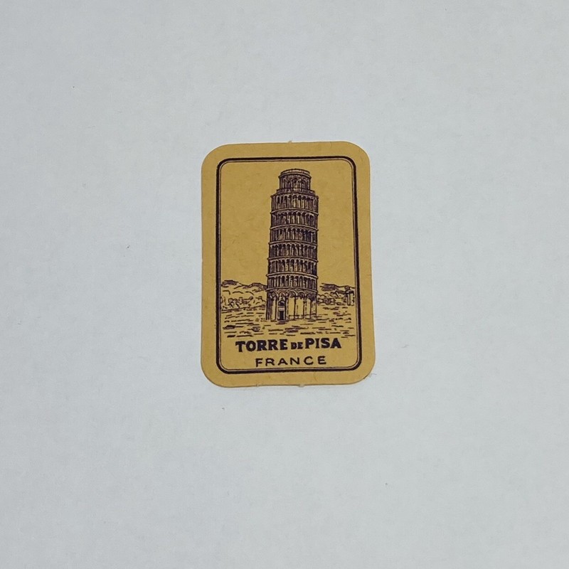Tower Of Pisa Sticker France Art Decal Vinyl USA Travel Souvenirs Tc6