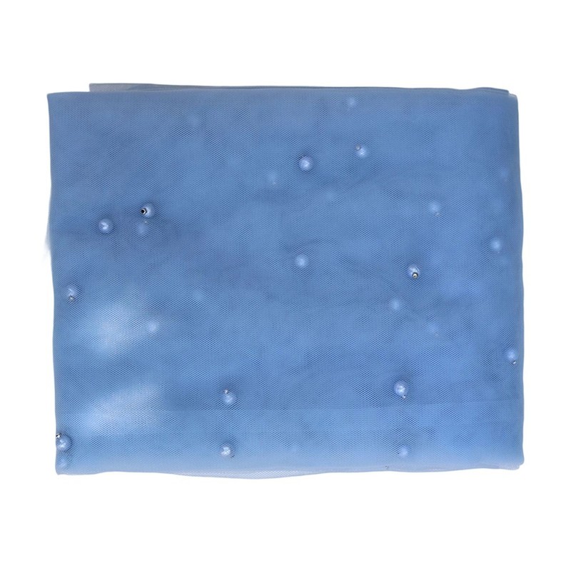 75 cm x 300 cm Polyester Pearl Gauze Tablecloth for Indoor Outdoor Events gallery