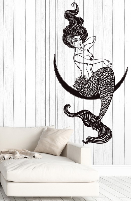 Vinyl Decal Wall Sticker Sexy Mermaid Fantasy Girl Ocean Home Decor (z4608)