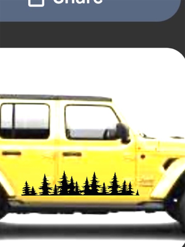 TREE LANDSCAPE SCENE BANNER large Vinyl Decal for Car Truck trailer Windows gallery