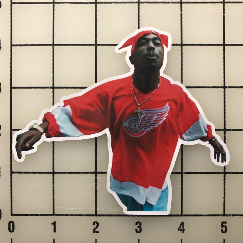 Tupac Shakur 2pac Makaveli 5″ Wide Multi-Color Vinyl Decal Sticker – BOGO