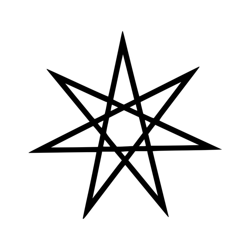 SETOGRAM – FAERY STAR Vinyl Decal Sticker – Magick Septagram Fairy Elven