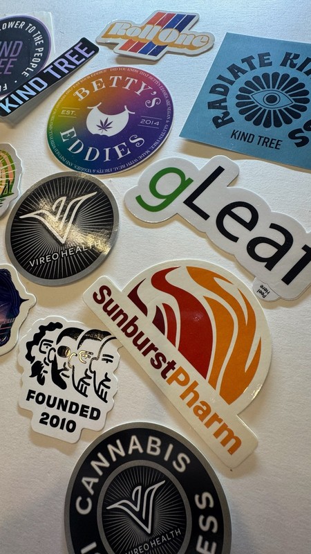 Cannabis Industry Promo Stickers Branded Marijuana Collectible 420 gallery