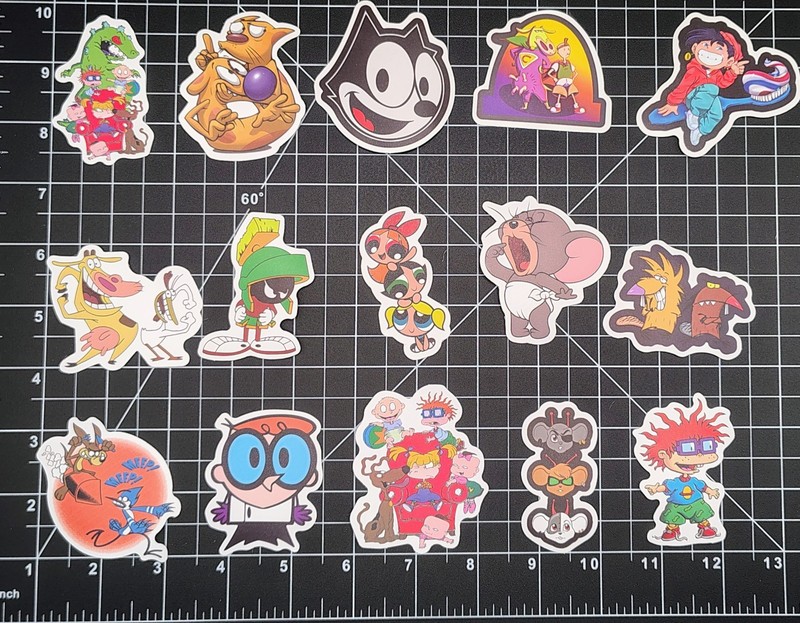 100 Pcs 90s Classic TV Cartoon Stickers Retro Y2K Decal Skateboard Laptop gallery