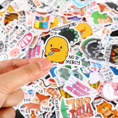 600 Pcs Funny Sarcastic Meme Stickers - Waterproof Decals for Laptops, Water Bot gallery