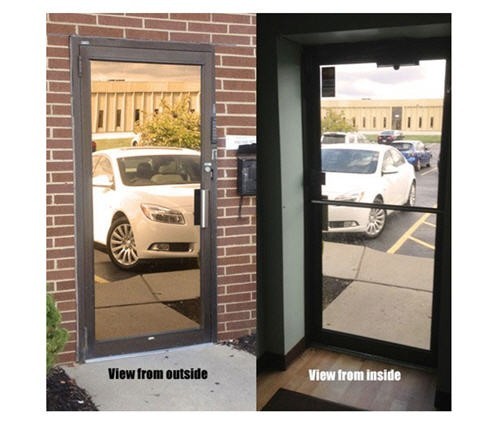 Mirrored Bronze Privacy Window Film, 48″ x 100 ft