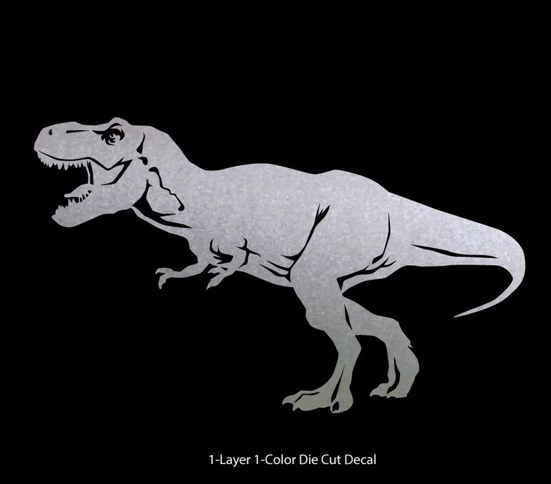 Dinosaur - Tyrannosaurus #2 Jurassic Period 4-21 in. Vinyl Outdoor Decal Sticker gallery