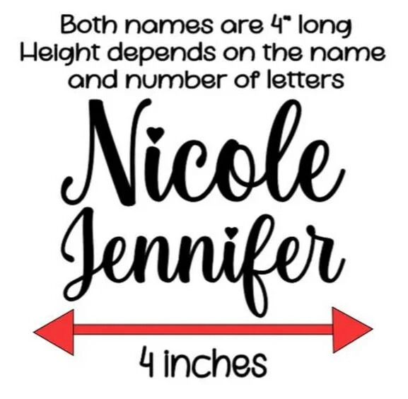 Holographic Personalized Cursive Name Decal, Multiple Colors gallery