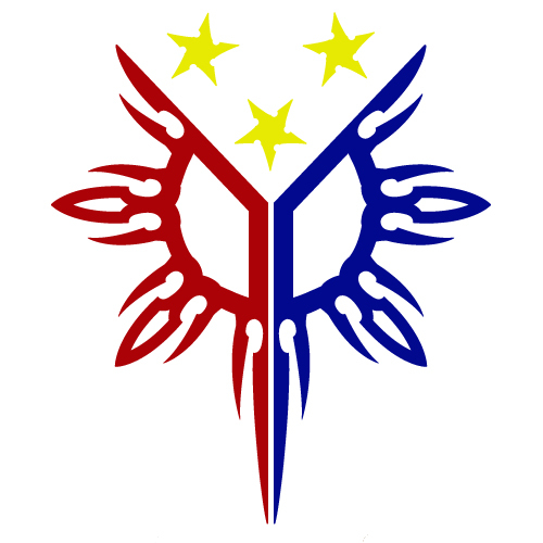 3-COLOR PHILIPPINES FLAG SUN STAR PINOY PINAY CUSTOM VINYL DECAL STICKER (PH-01)