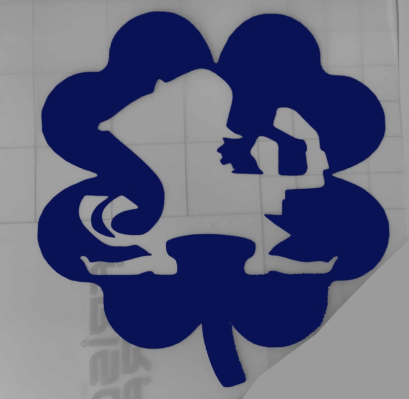 5" notre dame sticker car window laptop 4 leaf clover leprechaun cut out irish gallery