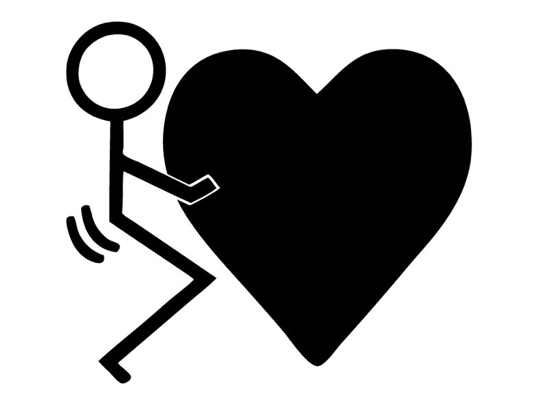 6” Screw Love Decal