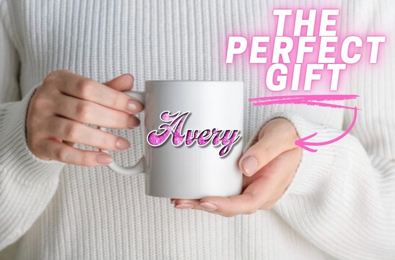 Custom UV DTF Name Decals | Glitter Style Personalized Stickers for Cups Tumbler gallery