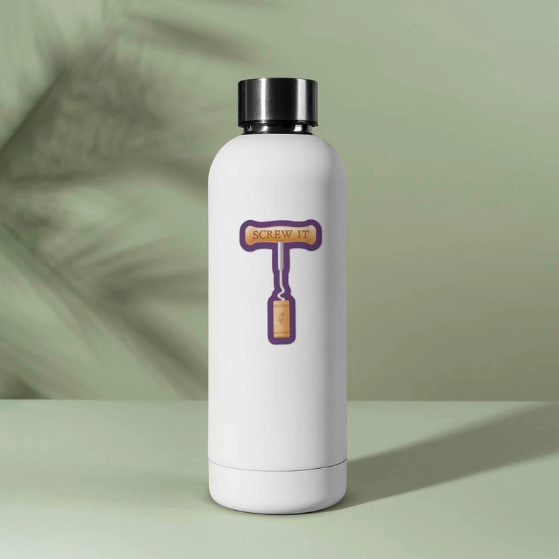 Screw It Wine Sticker for Hydroflask - Funny Drinking Decal gallery