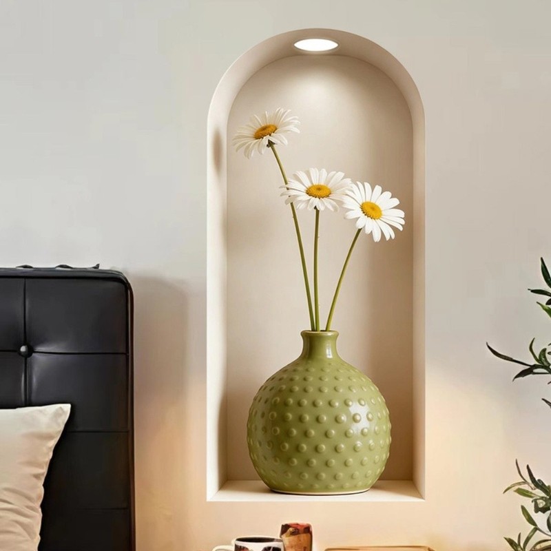 3D Realistic Flower Wall Sticker Vinyl PVC 30 60cm for Home Decoration gallery
