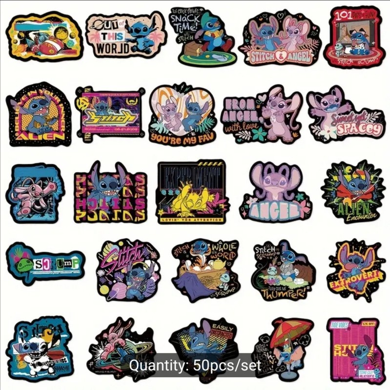 20 PCS Disney Lilo And Stitch Angel Scrump Mix 2 Stickers BRAND NEW gallery