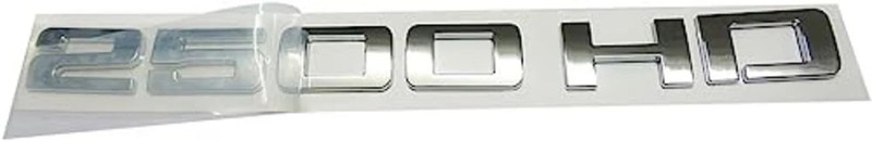 2pcs Badges 2500HD 2500 HD Emblem 3D Decal Suitable for Both Side Doors silver gallery