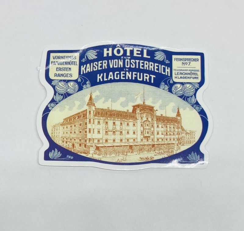 Hotel Kaiser Von Osterreich Sticker Austria Art Decal Vinyl Travel Souvenirs Tc6